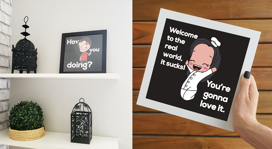 quadros de decoração do friends