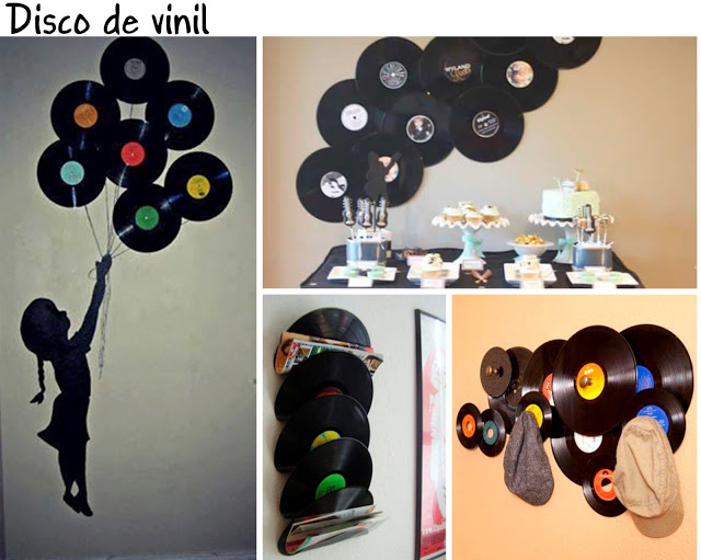 decorar parede sem quadros disco de vinil