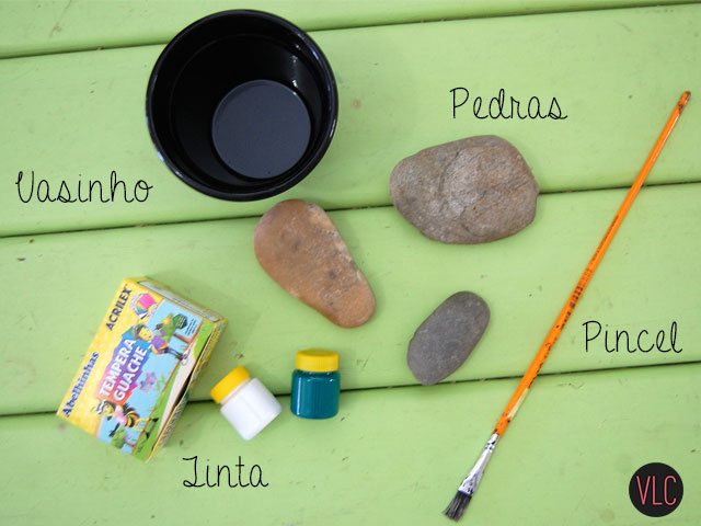 DIY cactus de pedra materiais