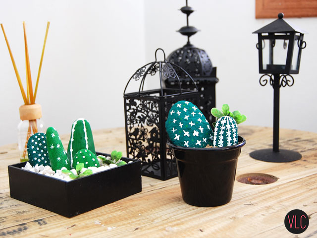 DIY cactus de pedra