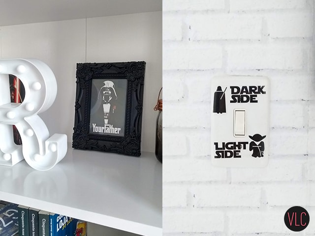 decoração geek - objetos do Star Wars na minha casa