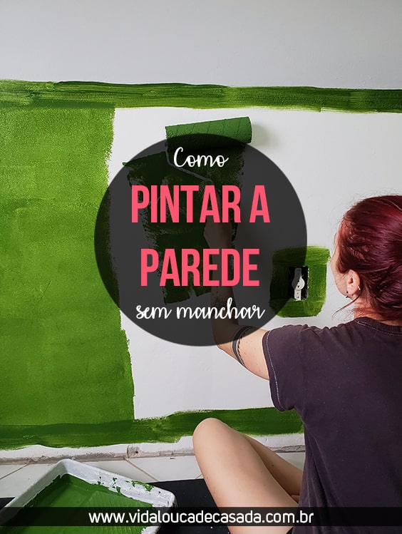 pintar a parede sem manchar